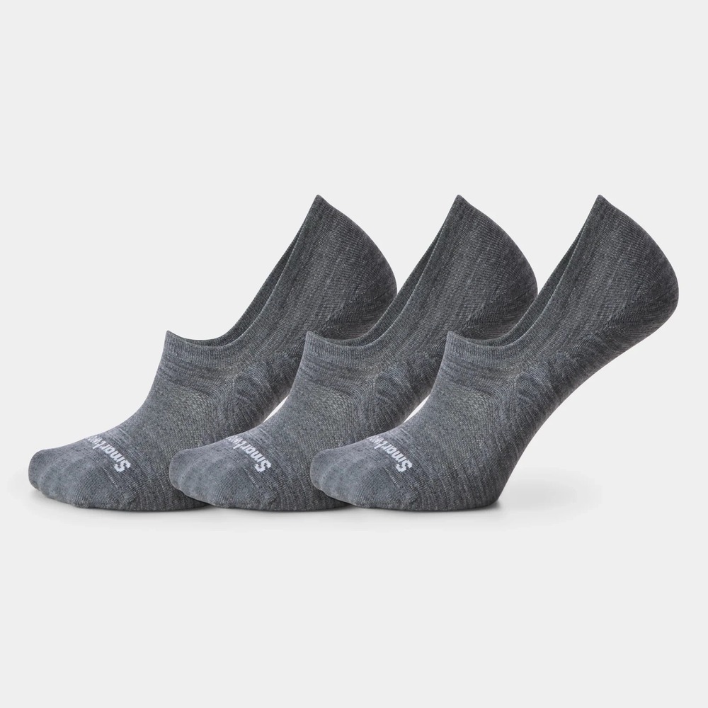 Smartwool Women's Everyday No-Show Socks Medium Gray Large 9-11.5 NEW Set of 3